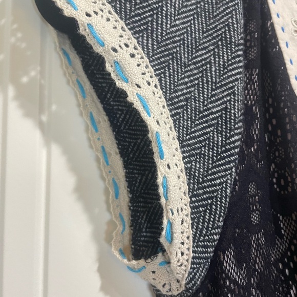 Free People Black Embroidered Lace Dress - Picture 4 of 9